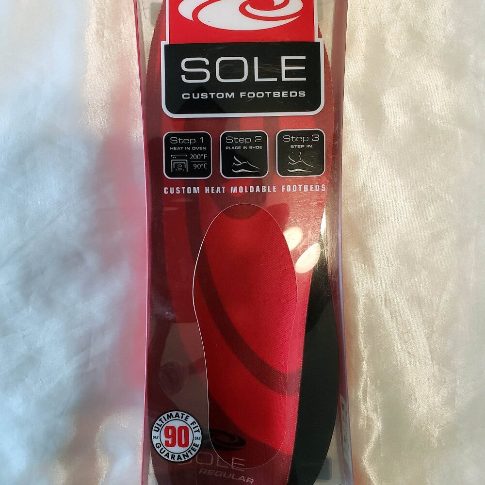SOLE Custom Heat Moldable Footbed Insoles - Active Men's 16.5 - 17